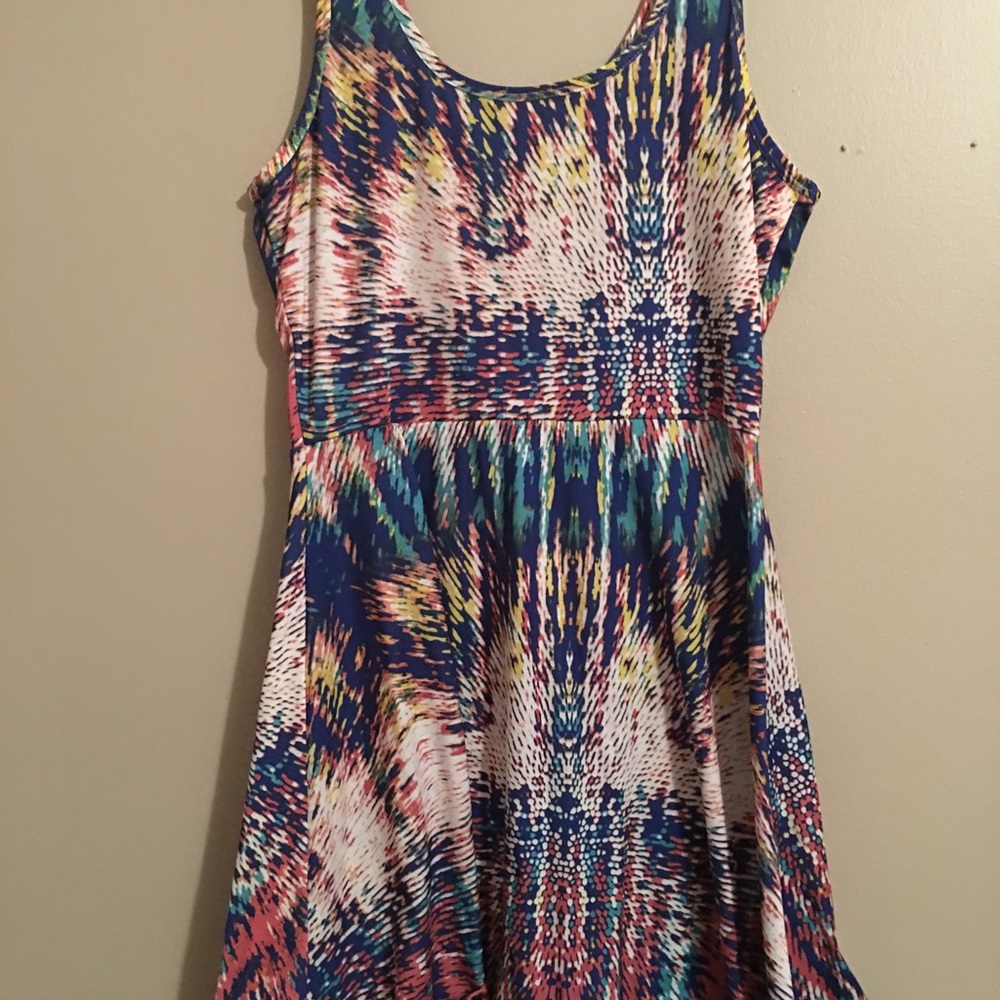 Strapless mini dress